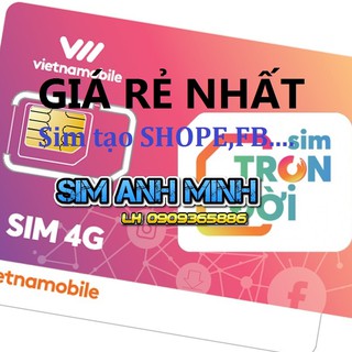 Sim Vietnammobile Trọn Đời - Chỉ cần 1 cuộc gọi tăng 60 ngày sử dụng, Tặng 60GB/ tháng,Nghe gọi tạo tài khoản Shope,Fb..