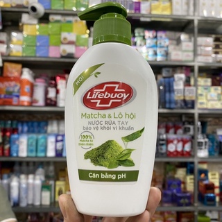 Nước rửa tay Lifebuoy matcha và lô hội 180g