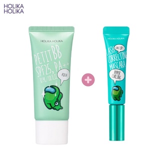 COMBO Da Mịn Mày Xinh Holika Holika Mascara Lash Correcting Hyper Curling 9ml + BB Cream Petit BB SPF25, PA++ Aqua 30ml