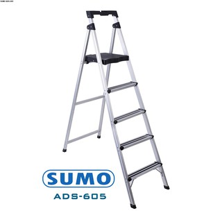 Thang nhôm ghế 5 bậc gấp gọn Thái Lan Sumo ADS-605 (chiều cao bậc cao nhất 1,09m)