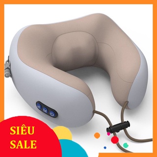 Gối mát xa cổ vai gáy chữ U đa năng - mẫu gối massage cổ có sưởi hồng ngoại cải tiến - 2 phiên bản mới 2021 cực tiện lợi