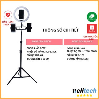 Đèn Livestream Size 26/16cm Dành Cho Bán Hàng Online, Make up, Chụp Ảnh Studio - Chính hãng Kairui