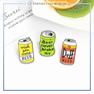 Pin cài áo Beer and Quotes hài bựa - GC493