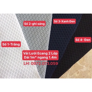 Vải Lưới bọc ê căng  Loa. (50cm* 1,4m). loại dày 2 lớp. 5 màu