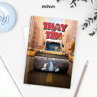 TOM &amp; JERRY - 5 MẪU VỞ Ô LY BÌA IN TÊN THEO YÊU CẦU 48 TRANG CHO BÉ ĐI HỌC TẬP VIẾT CHẤT LƯỢNG CAO