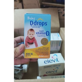 Vitamin D3 Ddrop cho bé từ sơ sinh (90 giọt) Mỹ