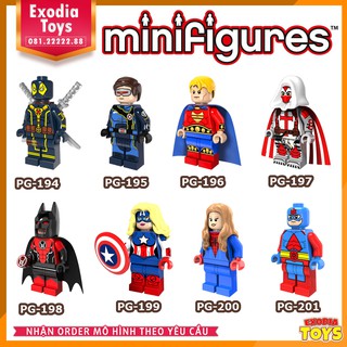 Xếp hình Minifigure nhân vật siêu anh hùng vũ trụ DC Comics và Marvel - Đồ Chơi Lắp Ghép Sáng Tạo - POGO 8056