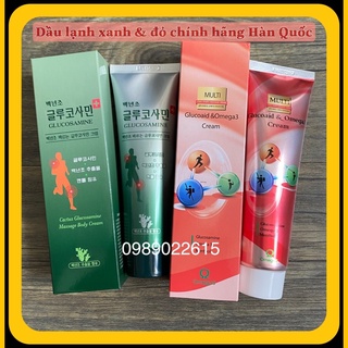 Dầu lạnh Glucosamine xanh &amp; đỏ HSD 2023 2024