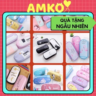 [XẢ KHO] Hộp Bút Da Cỡ To Hình Con Vật ANIMAL, Bóp Viết Hình Hồng Hạc Flamingo, Ớt Và Mây, Túi Cho Nữ, Bé Gái AMKO