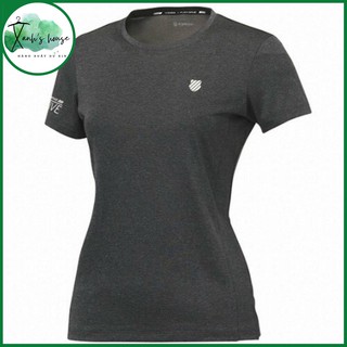 Áo Thể Thao Tập Nữ có tay K-wiss mềm mát kiểu dáng thời trang thanh lịch trẻ trung xuất dư XanhHouse