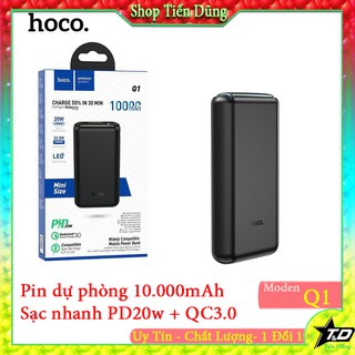 Pin sạc dự phòng Hoco Q1A /Q1 Kraft 20000mAh lõi Li-polymer, QC3.0, PD Type-C 20W