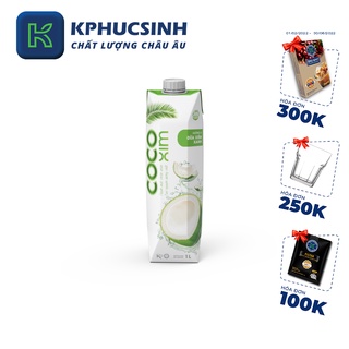 Nước dừa Cocoxim xiêm xanh 1 lít KPHUCSINH - Hàng Chính Hãng