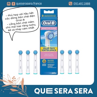 Set 3 đầu bàn chải Oral-B Sensitive Clean siêu mềm cho răng nướu nhạy cảm