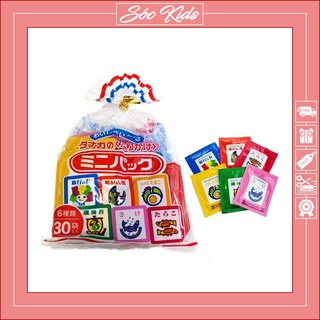 Gia Vị Rắc Cơm Tanaka Furikake Cho Bé 6 Vị Từ 1 Tuổi - CHUẨN NHẬT | DATE 2022 | TÁCH LẺ SET &amp; TÚI 30 GÓI | SÓC KIDS