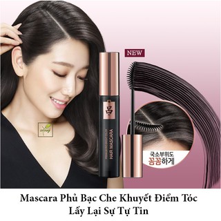 Che khuyết điểm tóc dạng Mascara phủ bạc