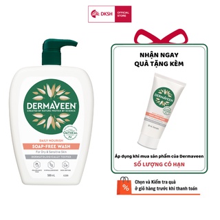 Sữa tắm không xà phòng DERMAVEEN  Soap- Free  Wash 500mL