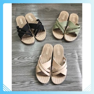 ] Sandal cao su giả cói siêu mềm dây đan chéo BB_D19