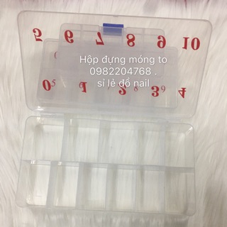 Khay hộp đựng móng to từ 0 đến 9