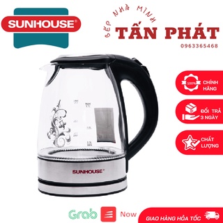 Ấm siêu tốc thủy tinh SUNHOUSE SHD1217 Chính Hãng