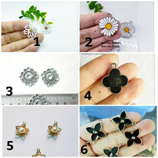 Mặt dây mẫu hoa ( giá/ 1 cái) làm khuyên tai bông tai dây chuyền vòng cổ vòng tay handmade
