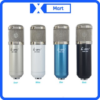 Mic thu âm AMI BM900 loại xịn lọc âm tốt - Micro hát karaoke livestream kết hợp với các dòng soundcard