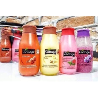 Set 4 Chai Sữa Tắm Mini Cottage Shower Gel And Bath Milk (50ml x 4)