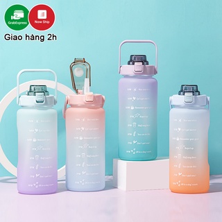 Bình Nước 1.5 Lít Có Vạch Kẻ Chia ML Cho Mỗi Ngày Kèm Ống Hút Tiện Lợi (Kenzi_Shop)