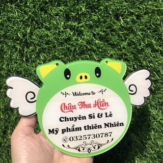 Bảng hiệu decor cửa hàng, trang trí quán mỹ phẩm , trà sữa, tiệm nail, chất liệu mica an toàn cho người dùng