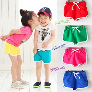 Quần Đùi Cho Bé Chất Cotton Co Giãn Siêu Mềm Mát FREE SHIP Quần Đùi Trẻ Em Đẹp May Viền Cạp Chun Bản Có Dây Rút