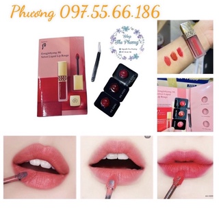 vỉ son kem whoo velvet liquid lip rouge mini 3 màu dùng thử