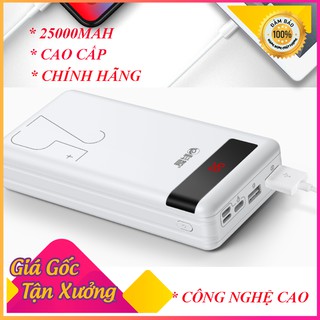 Sạc Dự Phòng Chính Hãng Kezhi 25000 mAh KZ251 Sạc Xả Thông Minh Led Hiển thị Dung Lượng Pin Hiệu Suất Cao