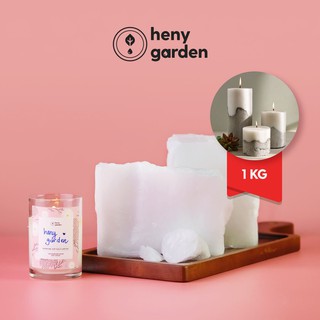 Sáp Paraffin Làm Nến Tinh Luyện 1KG PA-62 – Nguyên Liệu Làm Nến Thơm Cao Cấp - Tặng Tinh Dầu Mẫu Thử Heny Garden