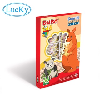 Sáp Màu Duka : Bút Sáp Dầu 36 Màu - Hộp Giấy NO.3936 An Toàn Cho Trẻ