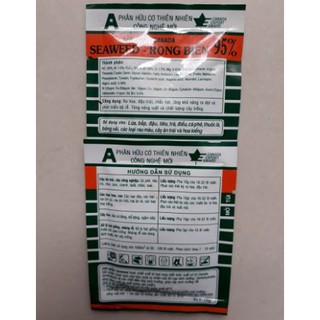 Phân hữu cơ thiên nhiên Seaweed - Rong Biển 95% GÓI 10gr