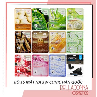 [15 Loại] Bộ 10 Gói Mặt Nạ 3w Clinic Fresh Mask Sheet 23ml x 10 Miếng