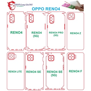 Oppo Reno 4,…miếng dán Ppf mặt sau bảo vệ tốt