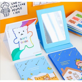 Gương trang điểm để bàn dạng gấp (loại nhỏ)