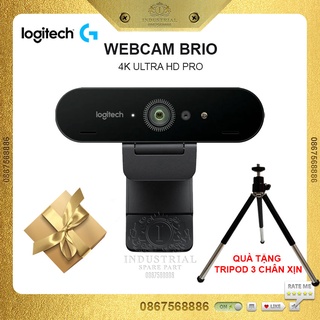 Webcam Logitech Brio 4K Ultra HD Pro chính hãng tặng chân kiểm tra bảo hành theo serial trên website Logitech