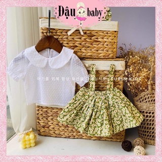 [Hot new] Set áo kèm yếm body hoa nhí cực hot cho bé gái 5-12kg