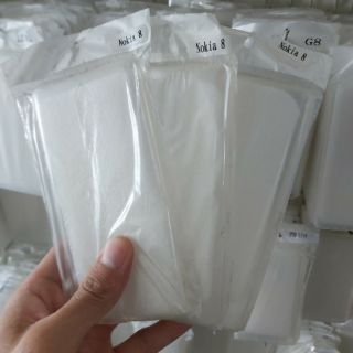 Combo 3 chiếc ốp silicon nokia 8 trong suốt (loại A)