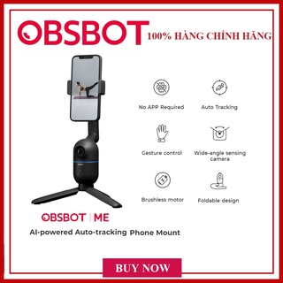 OBSBOT ME AL-POWERED AUTO-TRACKING PHONE MOUNT - HÀNG CHÍNH HÃNG - Tay cầm chống rung dành Điện thoại