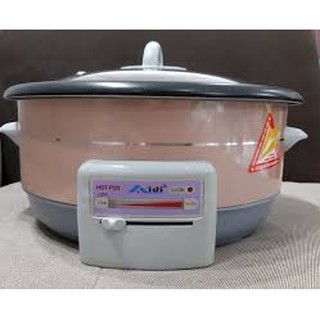 Chảo điện (nồi lẩu điện) đa năng AIDI (AD - 2082) - Lòng nồi tráng chống dính, tháo rời - xào, rán, ăn lẩu, nấu đa năng