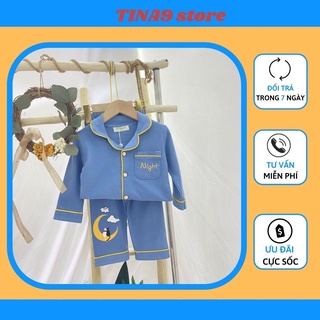 Đồ ngủ cho bé xuất xịn hình mặt trăng , Bộ pijama cho bé Từ 6-28Kg