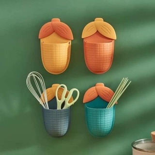 Hộp đựng bàn chải đánh răng, đồ dùng dán tường hình bắp ngô dễ thương