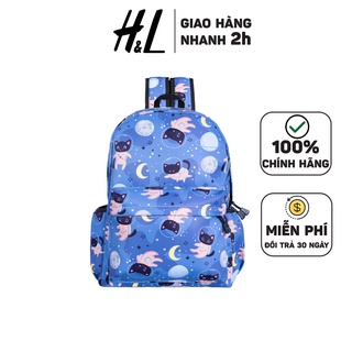 Balo Đi Học Thời Trang Phong Cách Vintage Chính Hãng, Chất Liệu Tốt Chống Thấm Nước, Chống Ẩm Mốc, Họa Tiết Mèo Xinh