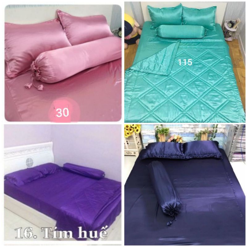 Bộ Drap phi lụa 4 món