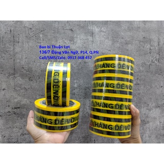 Băng Keo "Hàng Dễ Vỡ" Loại 100Y Dày _ Màu Vàng * GIÁ TIẾT KIỆM