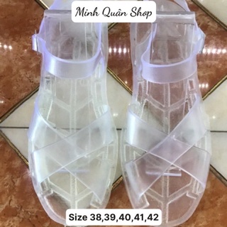 Dép quai hậu tiền phong, rọ nhựa trong 4 quai (sỉ giá tốt)