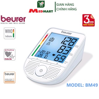 Máy Đo Huyết Áp Bắp Tay Điện Tử Có Giọng Nói Beurer BM49, 4 Ngôn Ngữ, Hẹn Giờ Đo, Lưu Kết Quả 2 Người - Medmart