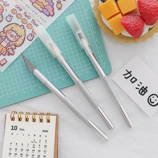 [Bộ gồm 1 dụng cụ cắt + tặng kèm 5 lưỡi thay thế] Dụng cụ cắt washi, unbox, điêu khắc